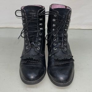Ariat Double Kiltie Riding Lace-Up Boots Women's Size 6.5C